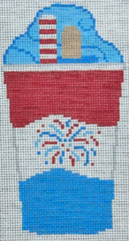 RD 515 - Red White and Blue Popsicle Cup