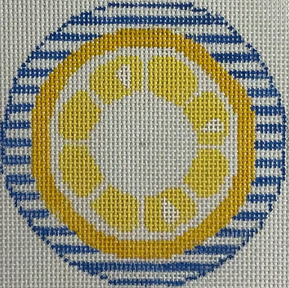 RD 522 - Lemon Monogram Round