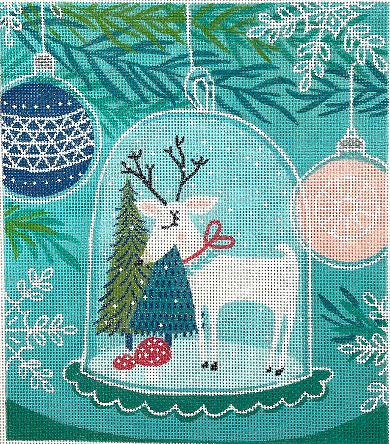 RJ-PL-01 - Deer in Glass Cloche