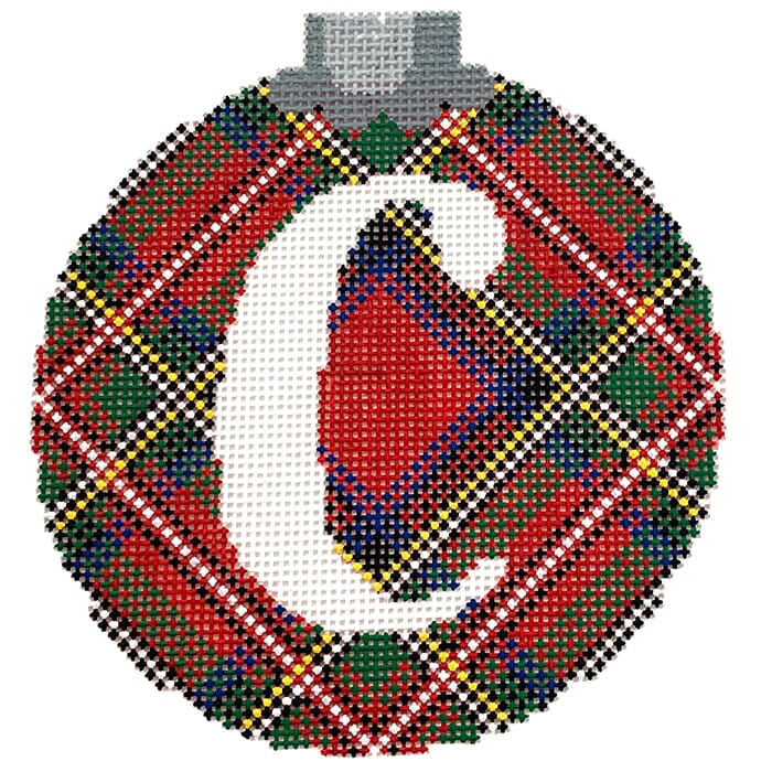 CO26A C - Royal Stewart Plaid with Letter C