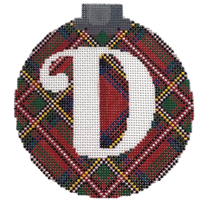 CO26A D - Royal Stewart Plaid with Letter D