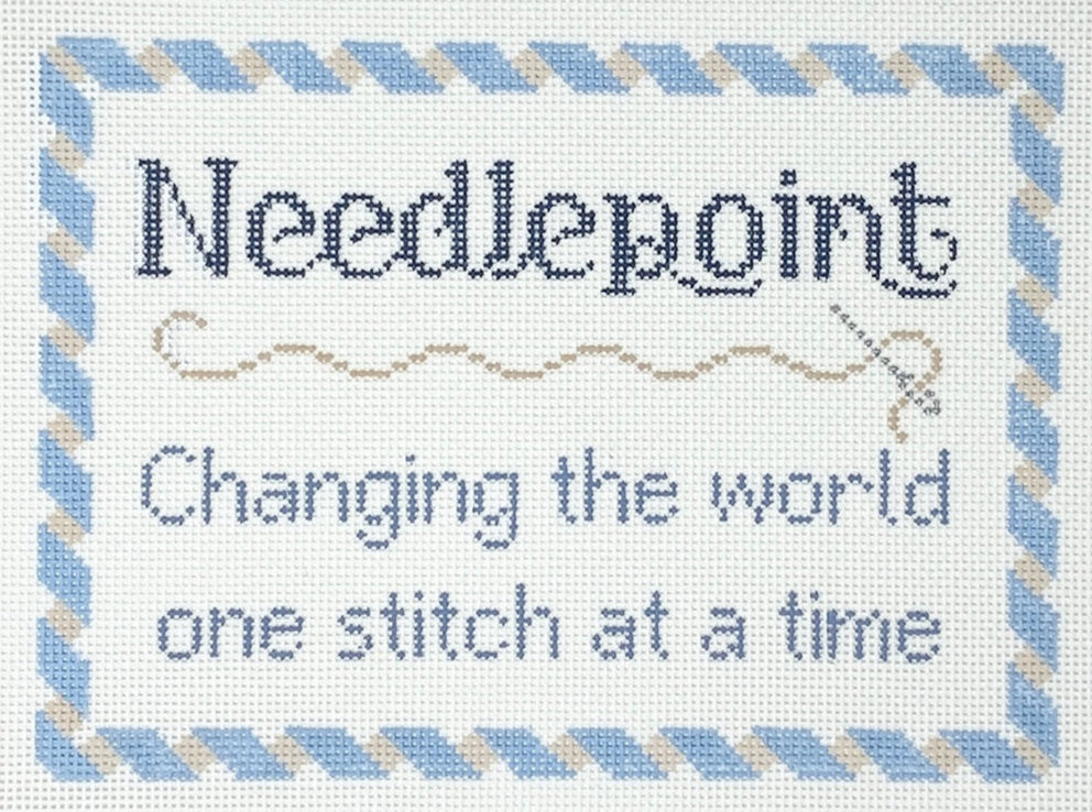 S-15 - Needlepoint ...Changing the World