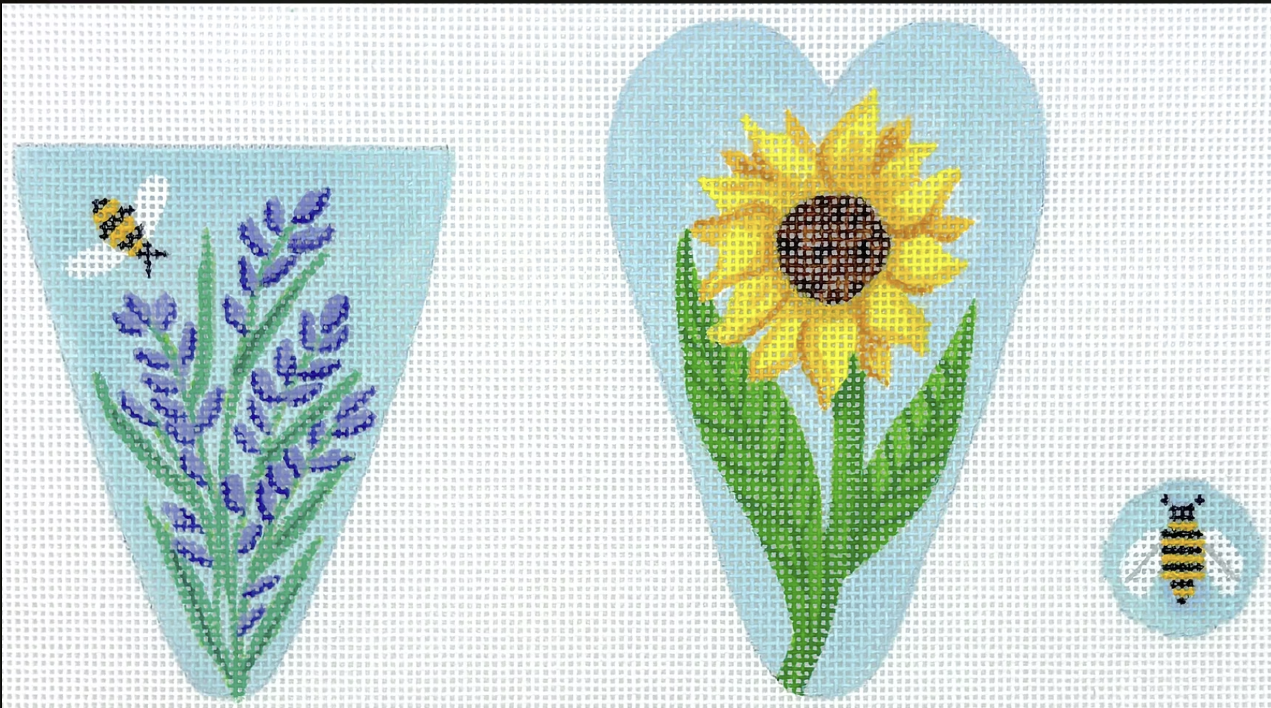 SC-02 - Scissors Case - Sunflower and Lavender with Bees