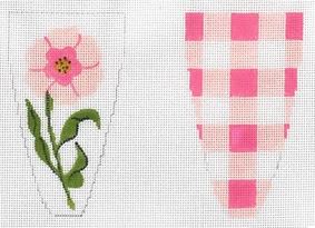 SC-03 - Pink Gingham Flower Scissors Case