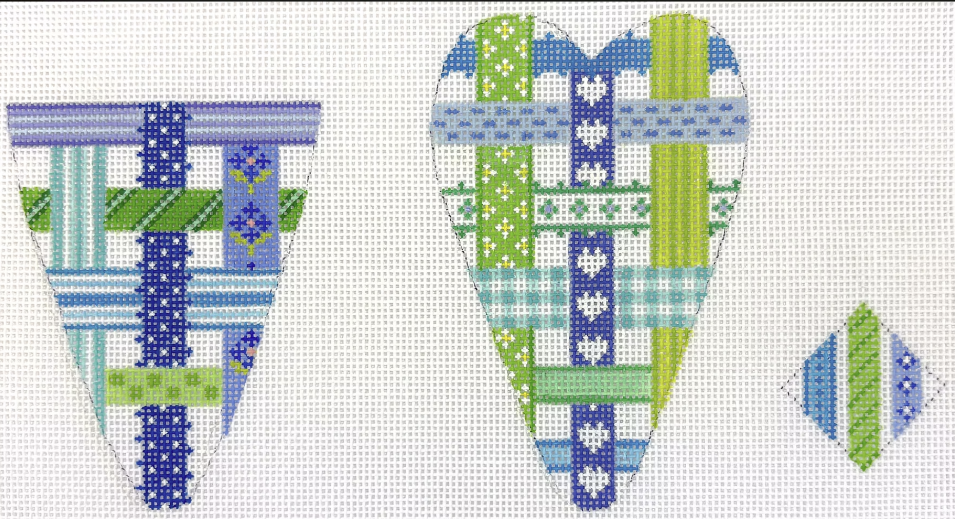 SC-04 - Scissors Case - Woven Ribbons - Blues and Greens