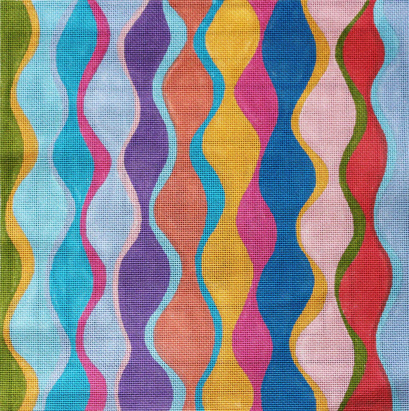 SC203R - Wavy Harlequin - Rainbow Colors