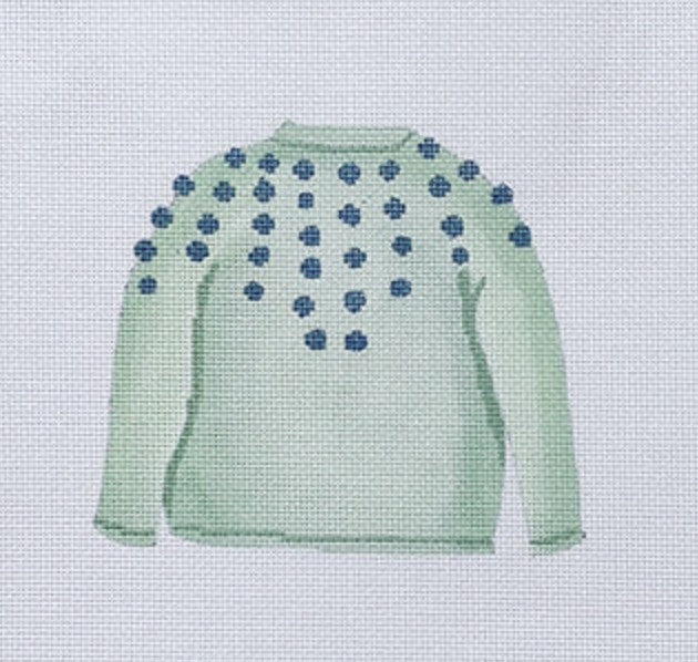 SF23 - Mint Pom Sweater