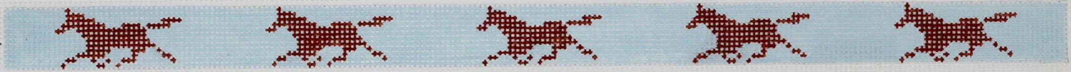 SGS-13 - Running Horses - Brown on Light Blue (Retiring)