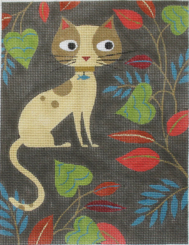 SH1803 - Mid Century Modern - Cat in Garden