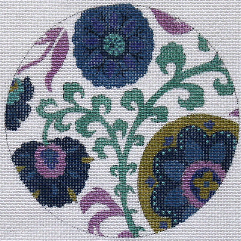 SH1805 - Blue Floral Round