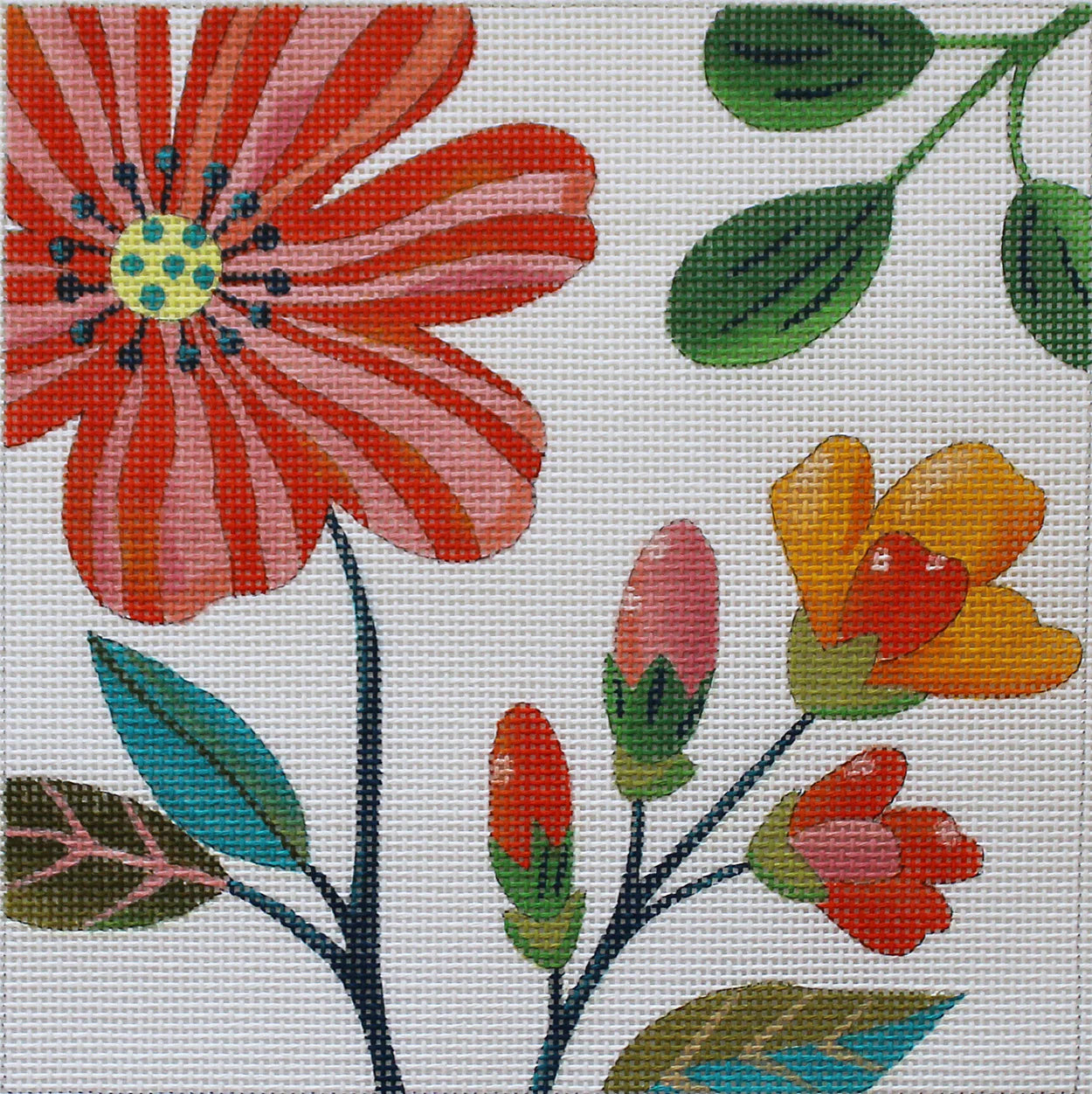 SH1816 - Floral Square: Flowering Buds
