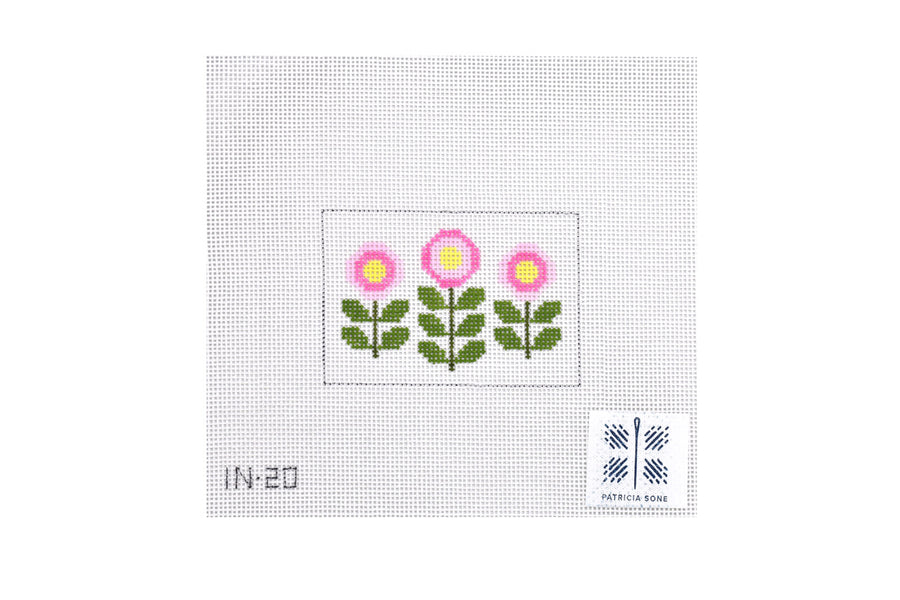 Three Blooms Pink