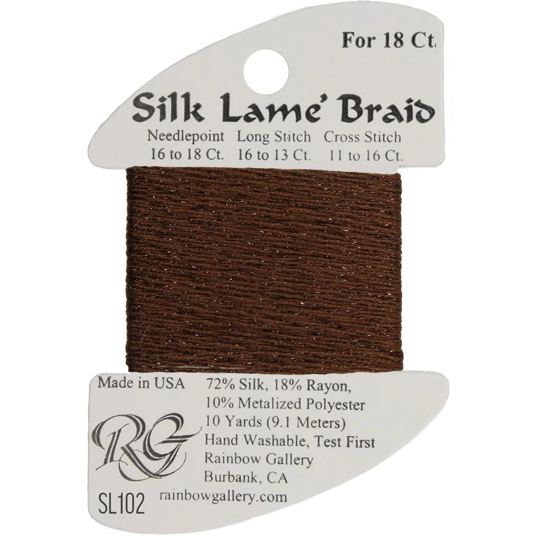 Silk Lame Braid 18 CT (SL100 - SL199)