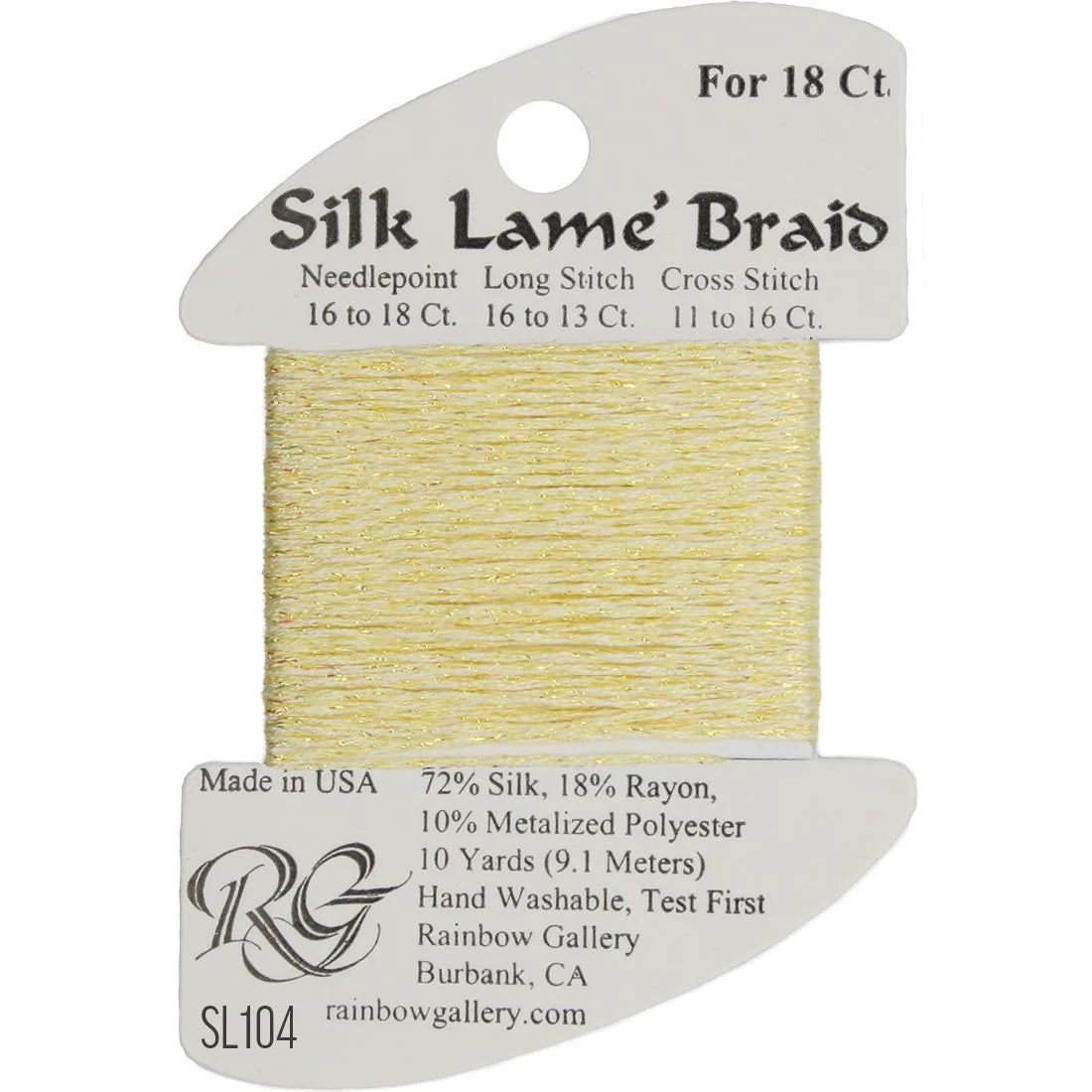 Silk Lame Braid 18 CT (SL100 - SL199)