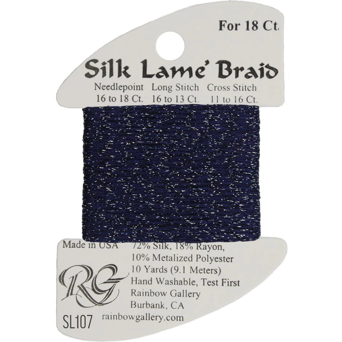 Silk Lame Braid 18 CT (SL100 - SL199)