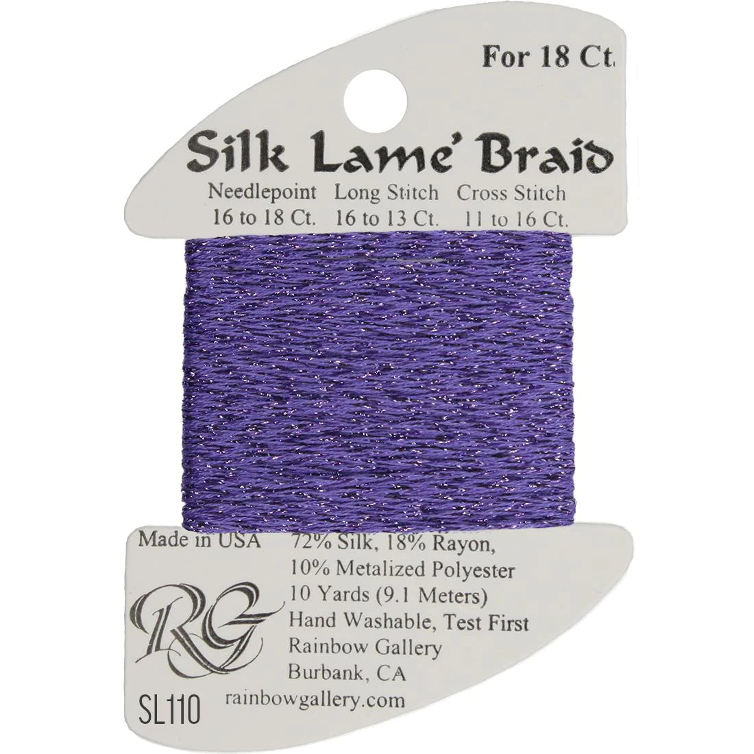 Silk Lame Braid 18 CT (SL100 - SL199)