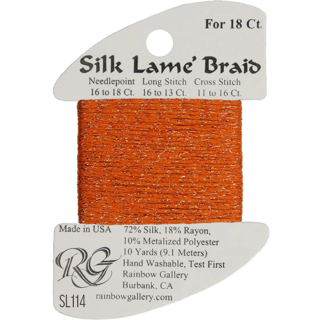 Silk Lame Braid 18 CT (SL100 - SL199)