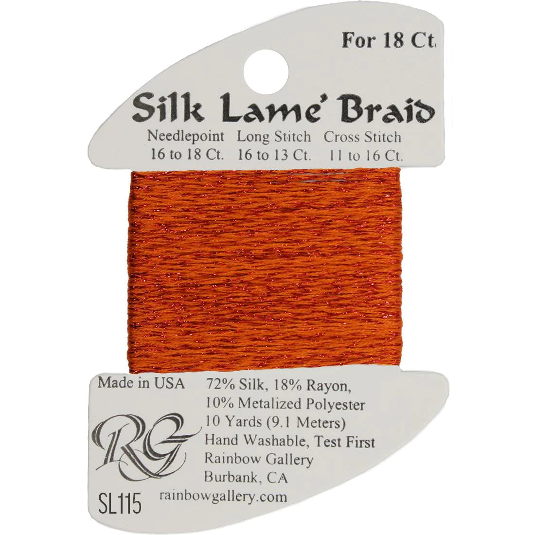 Silk Lame Braid 18 CT (SL100 - SL199)