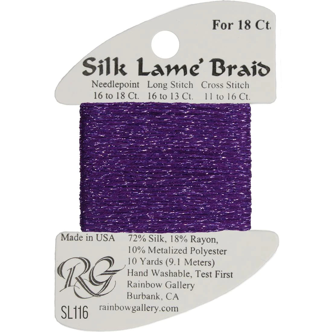 Silk Lame Braid 18 CT (SL100 - SL199)