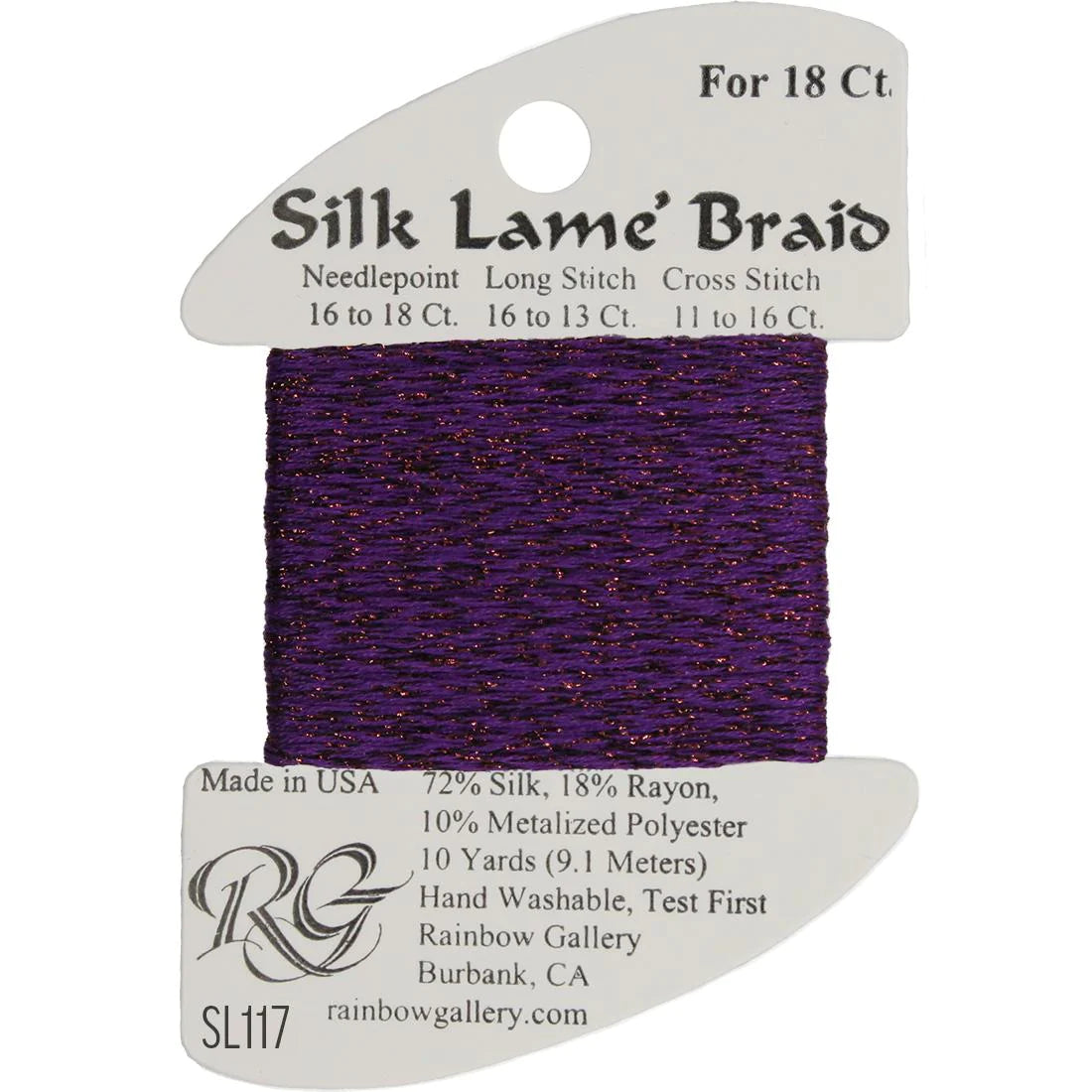 Silk Lame Braid 18 CT (SL100 - SL199)