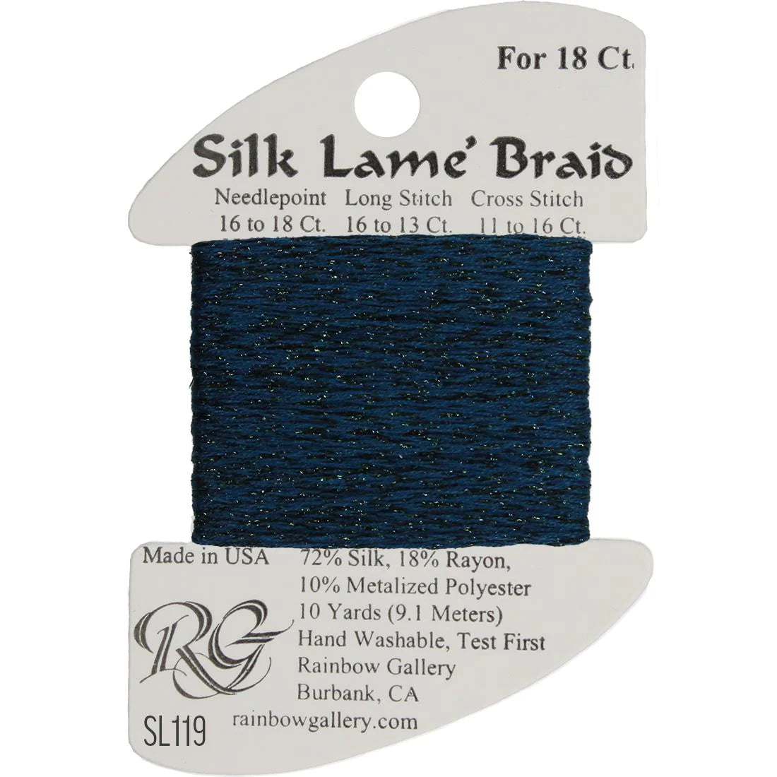 Silk Lame Braid 18 CT (SL100 - SL199)