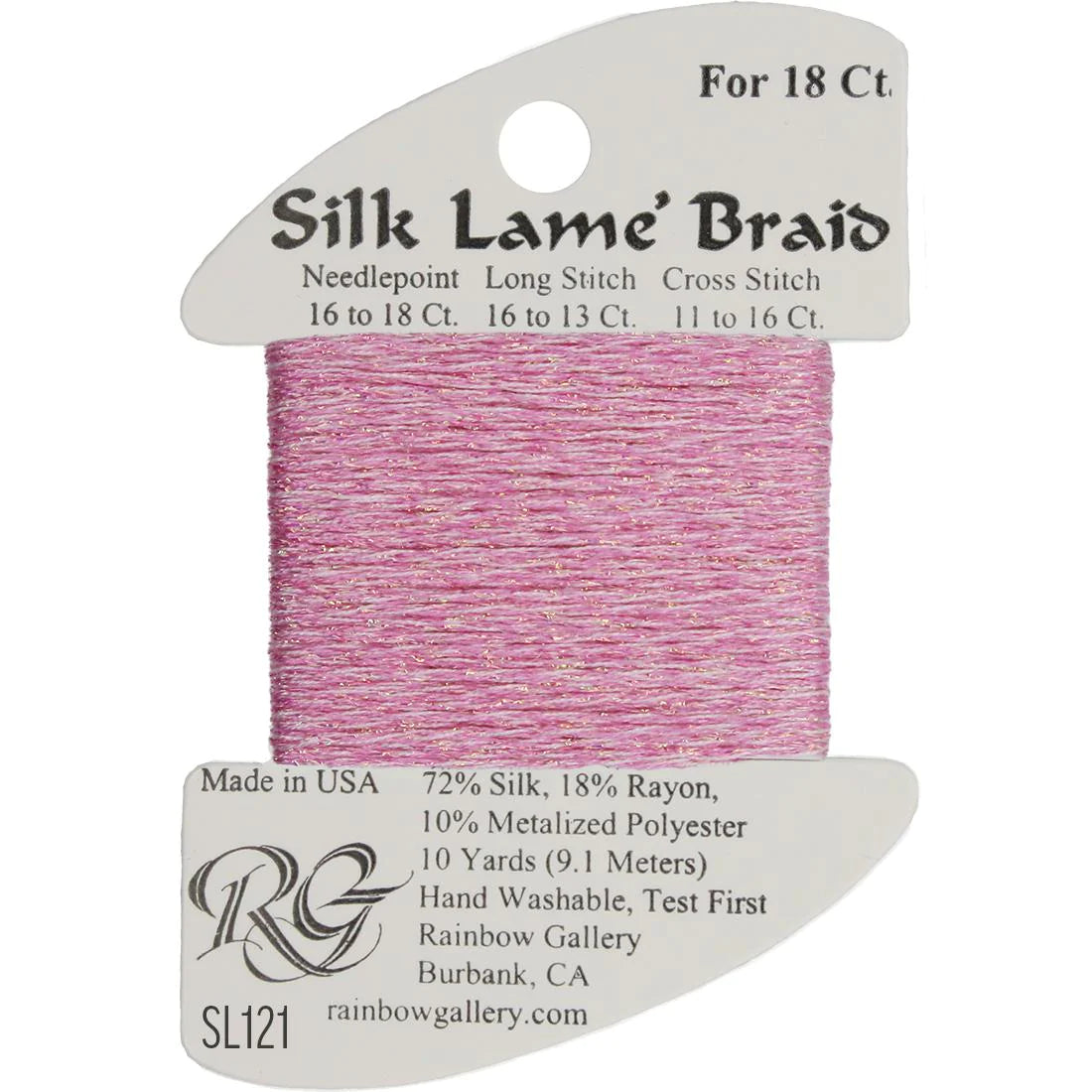 Silk Lame Braid 18 CT (SL100 - SL199)