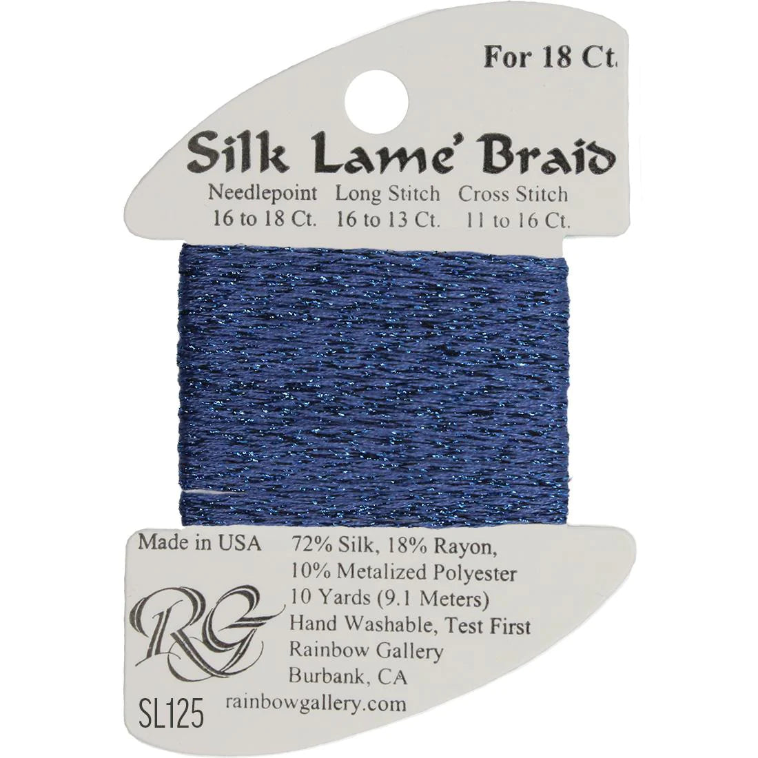 Silk Lame Braid 18 CT (SL100 - SL199)