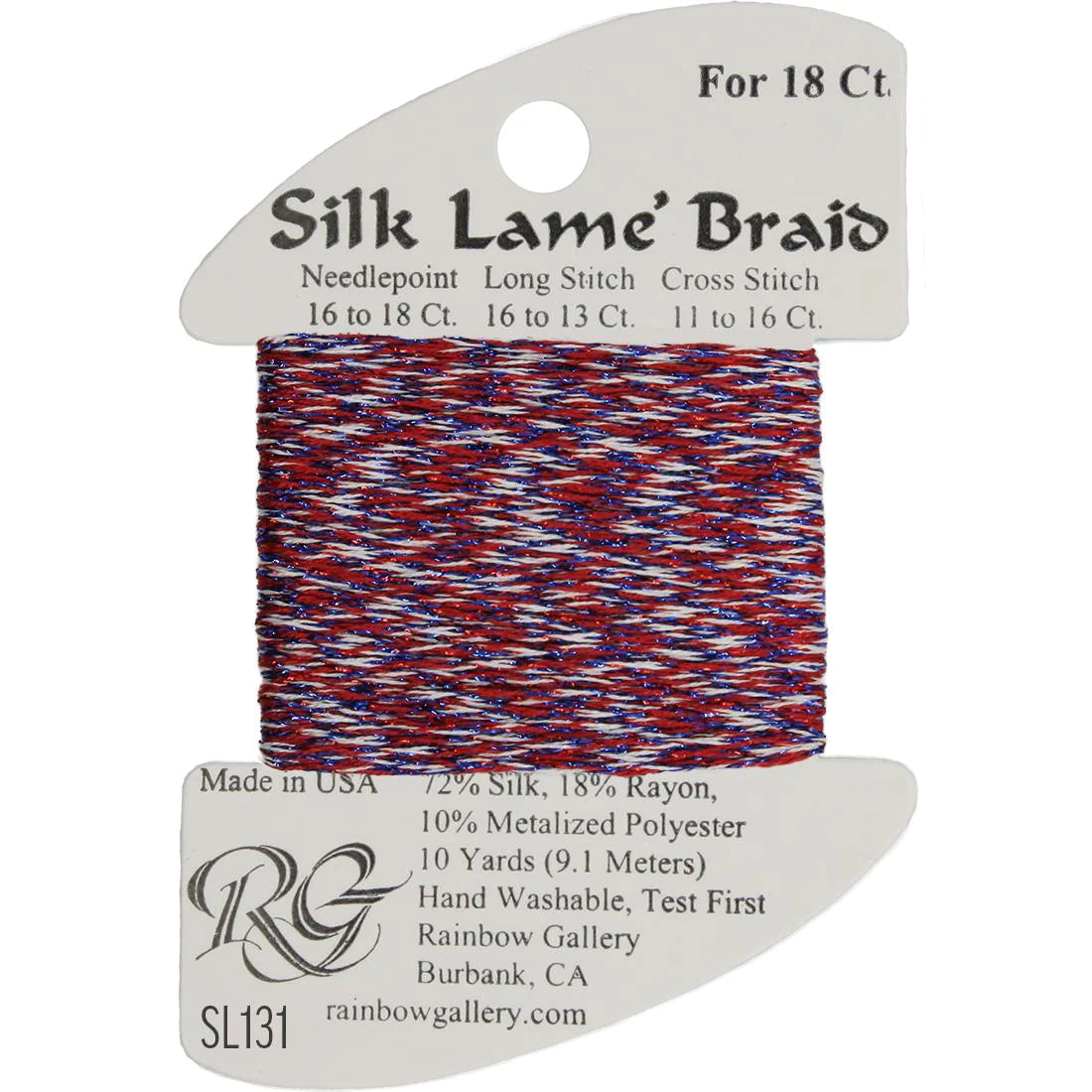 Silk Lame Braid 18 CT (SL100 - SL199)