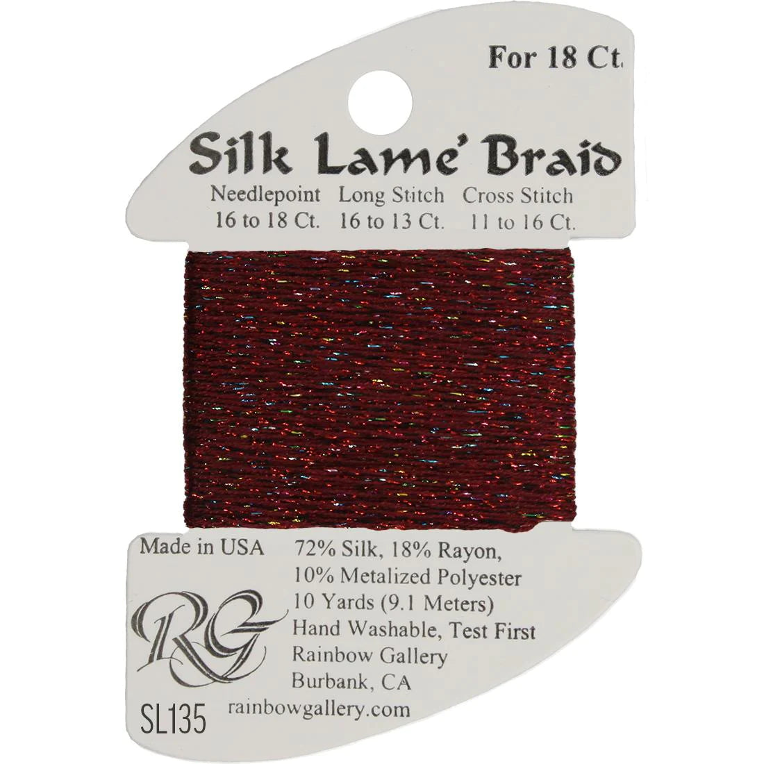 Silk Lame Braid 18 CT (SL100 - SL199)