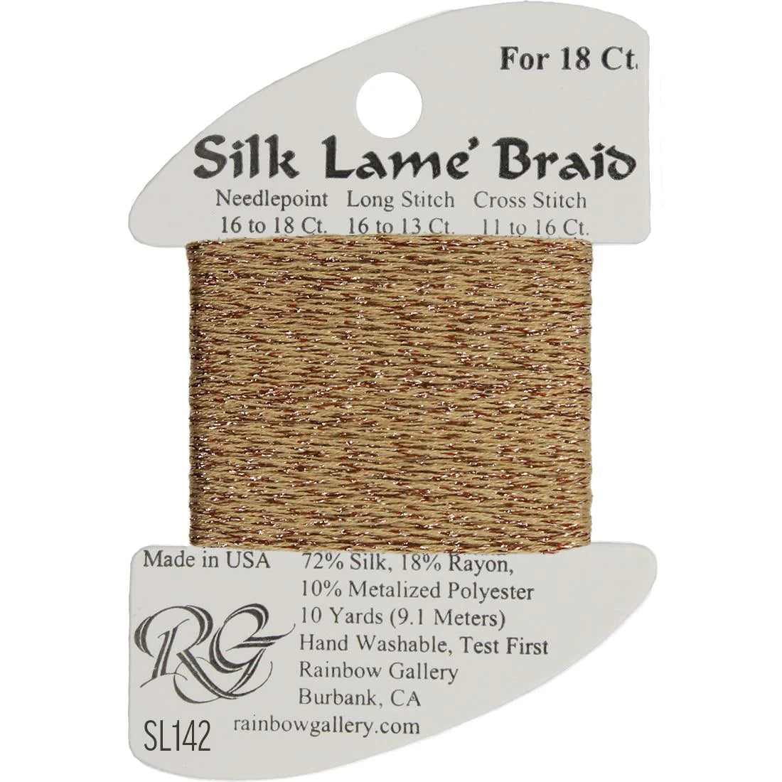 Silk Lame Braid 18 CT (SL100 - SL199)