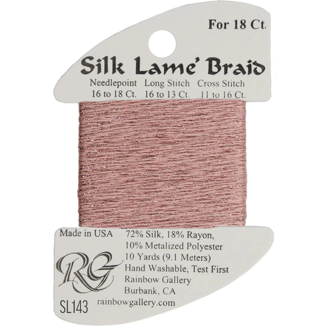 Silk Lame Braid 18 CT (SL100 - SL199)