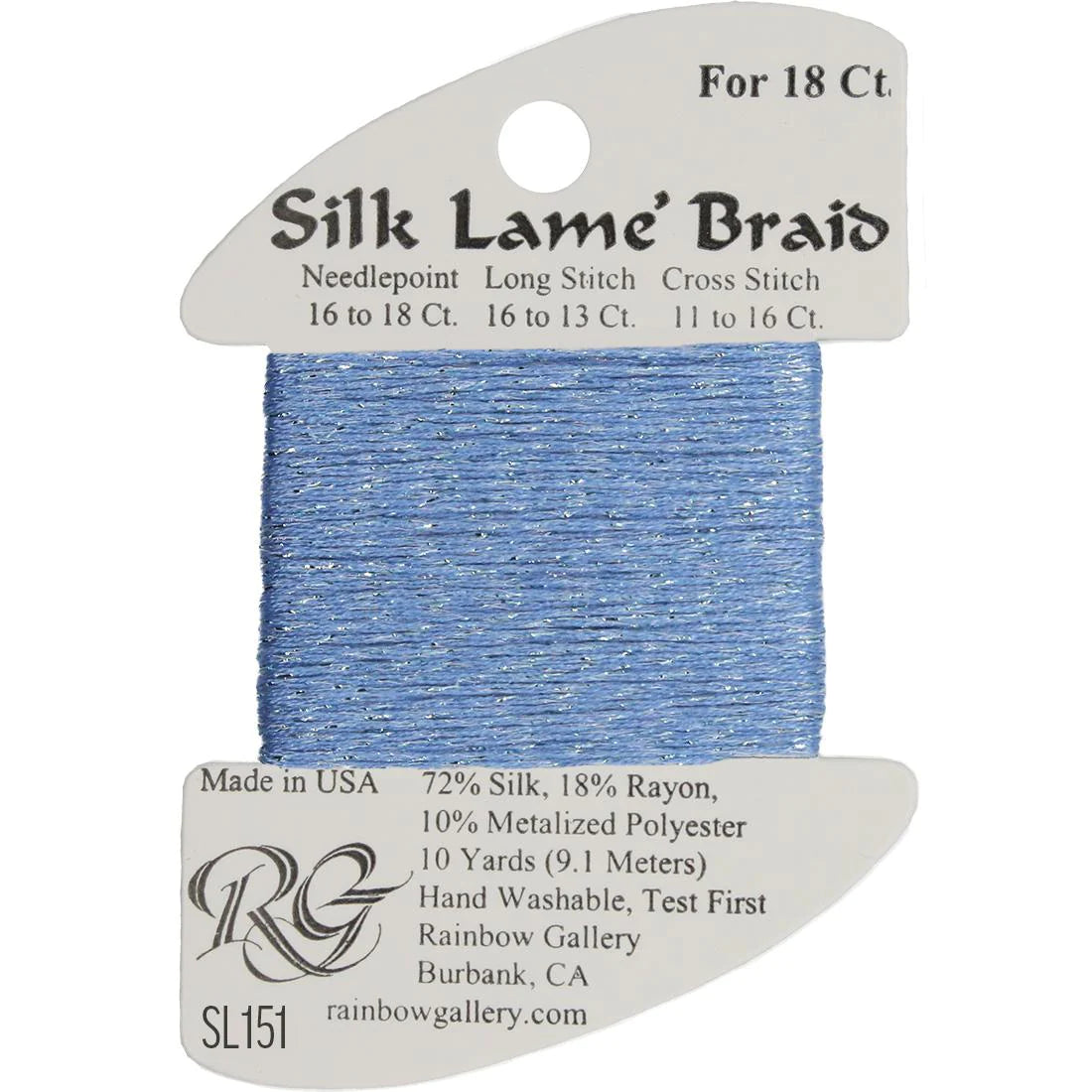 Silk Lame Braid 18 CT (SL100 - SL199)