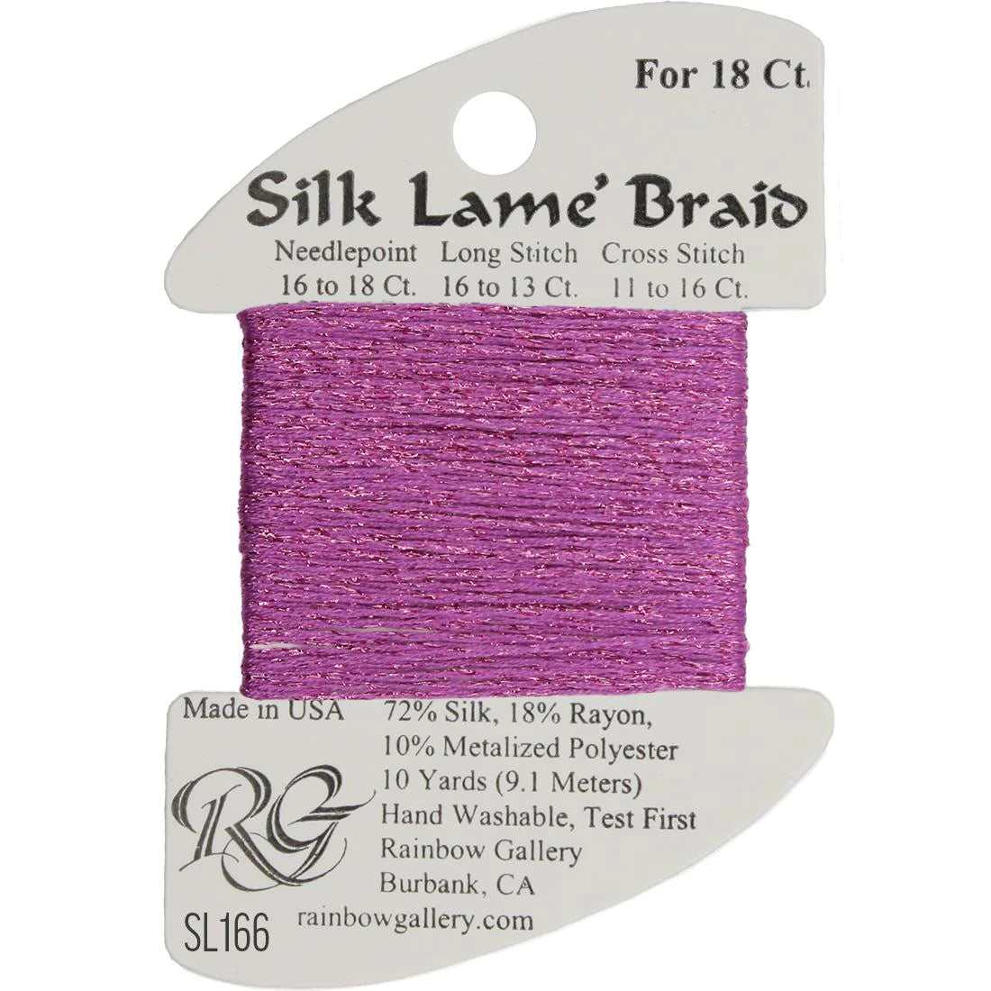 Silk Lame Braid 18 CT (SL100 - SL199)