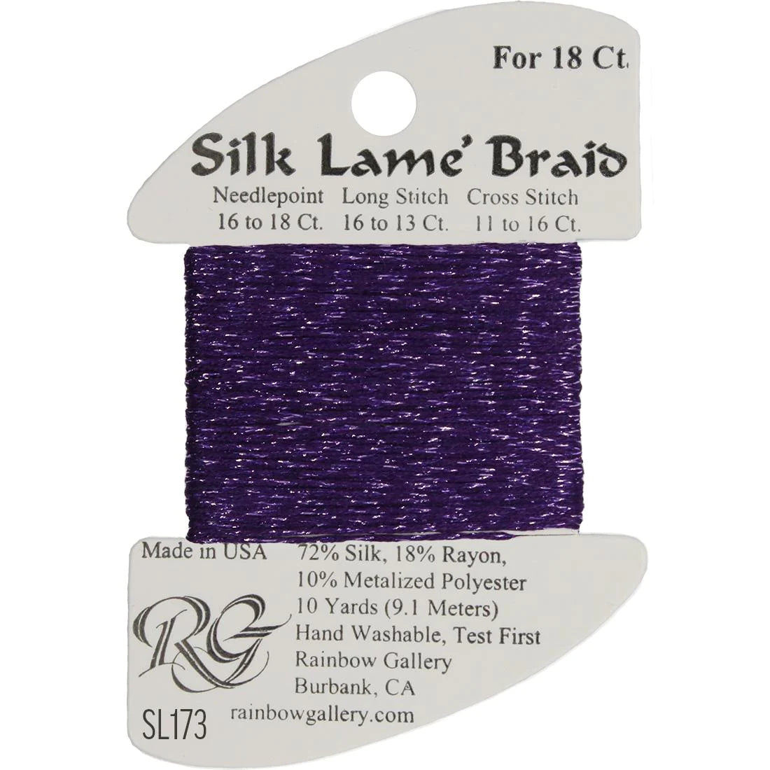 Silk Lame Braid 18 CT (SL100 - SL199)