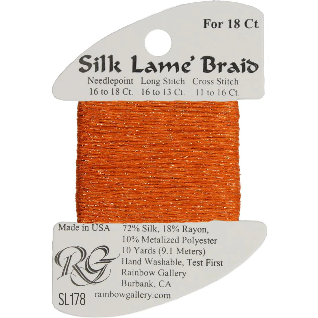 Silk Lame Braid 18 CT (SL100 - SL199)