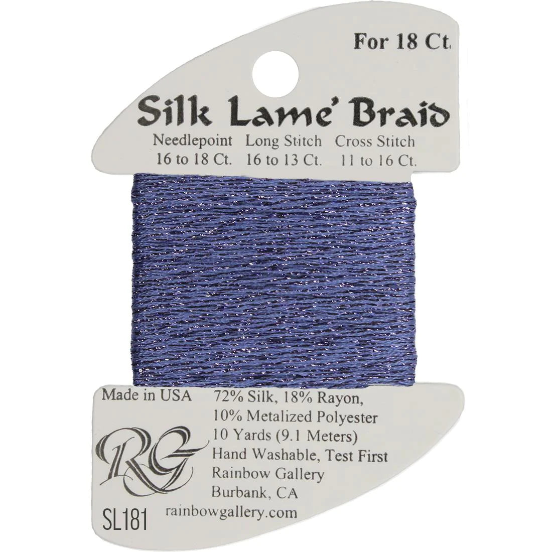 Silk Lame Braid 18 CT (SL100 - SL199)