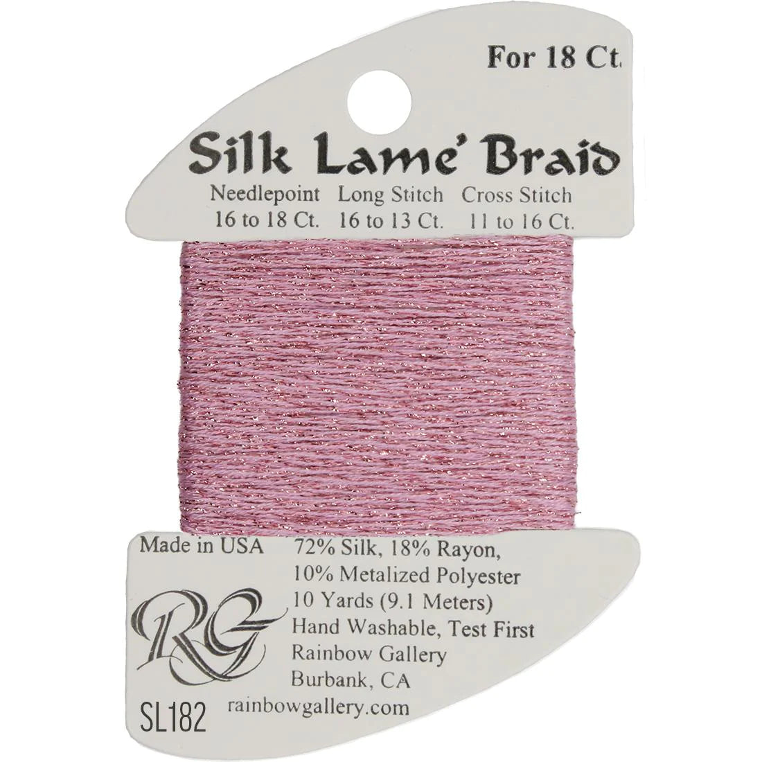 Silk Lame Braid 18 CT (SL100 - SL199)