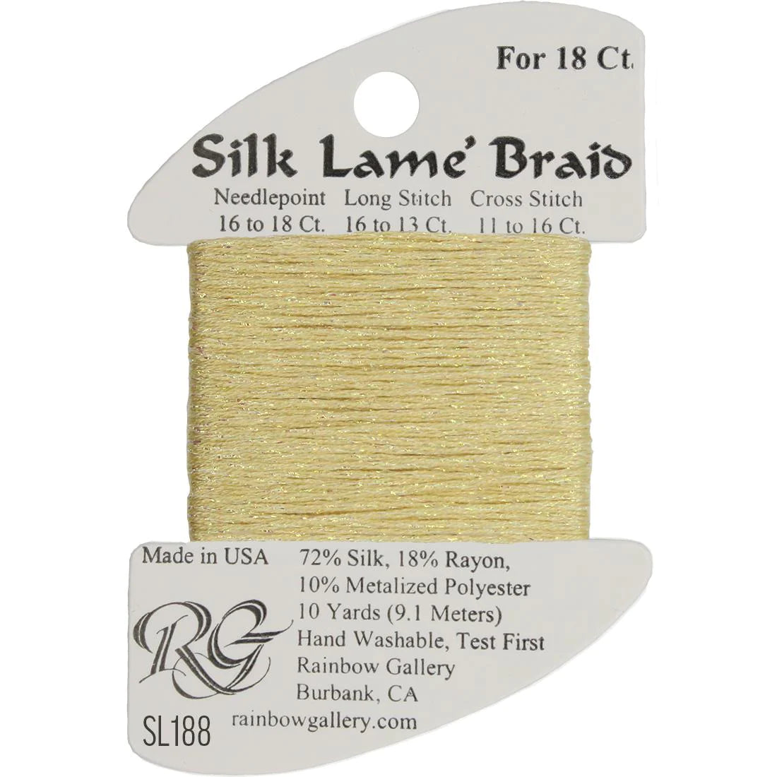 Silk Lame Braid 18 CT (SL100 - SL199)