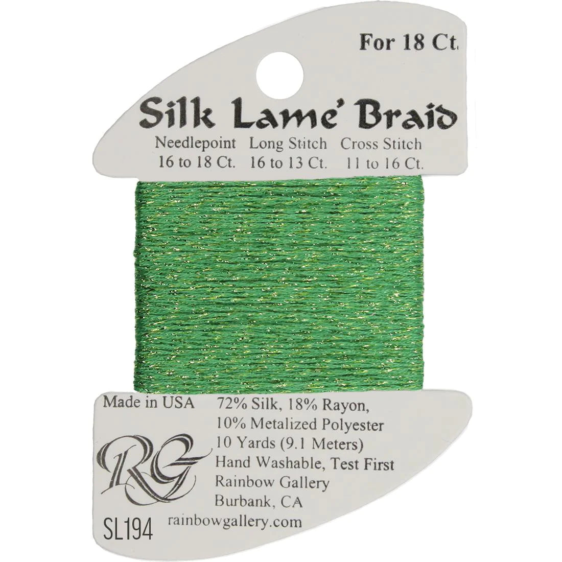 Silk Lame Braid 18 CT (SL100 - SL199)