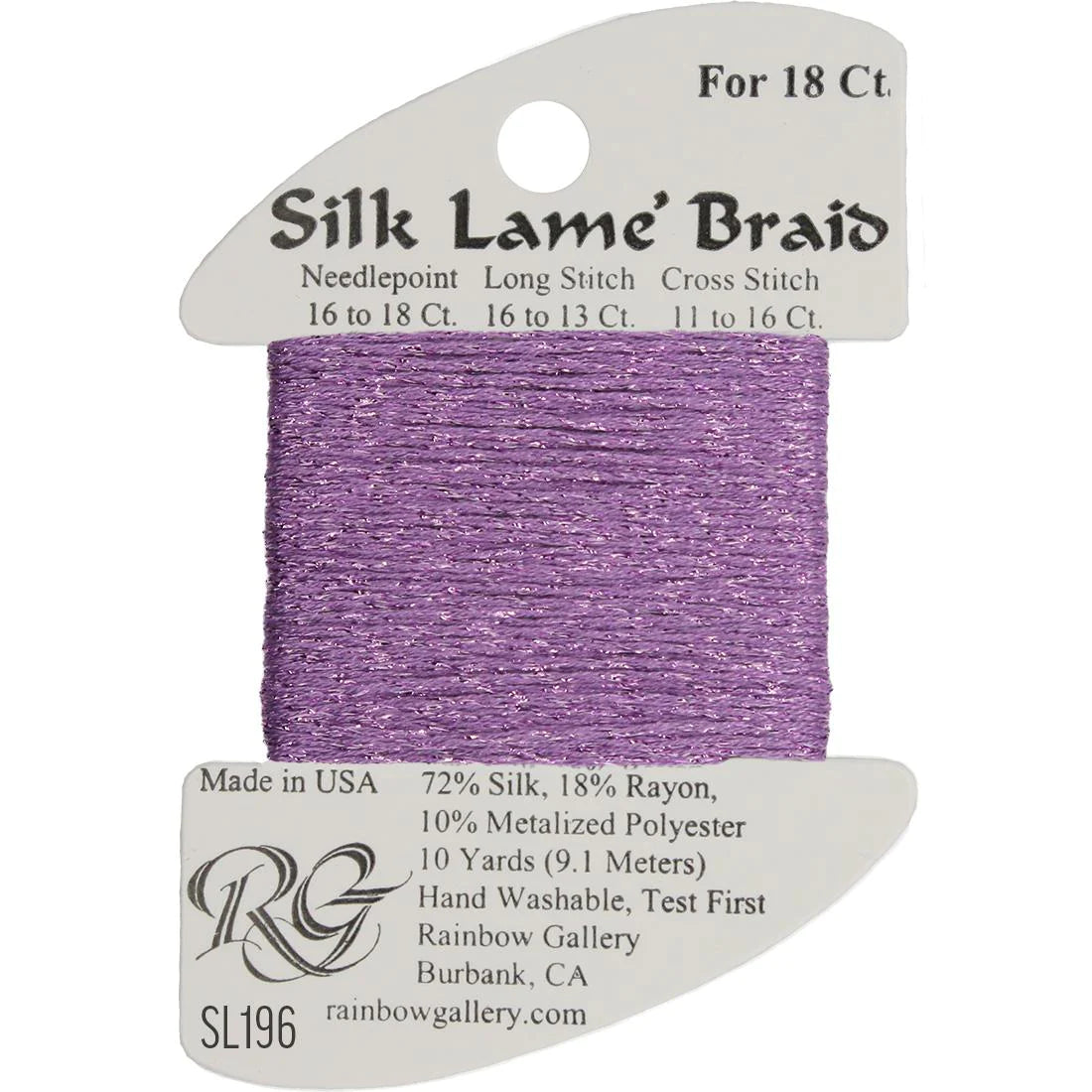 Silk Lame Braid 18 CT (SL100 - SL199)