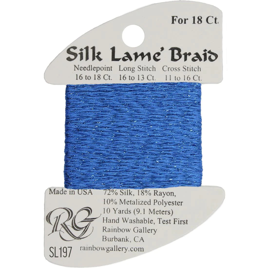 Silk Lame Braid 18 CT (SL100 - SL199)