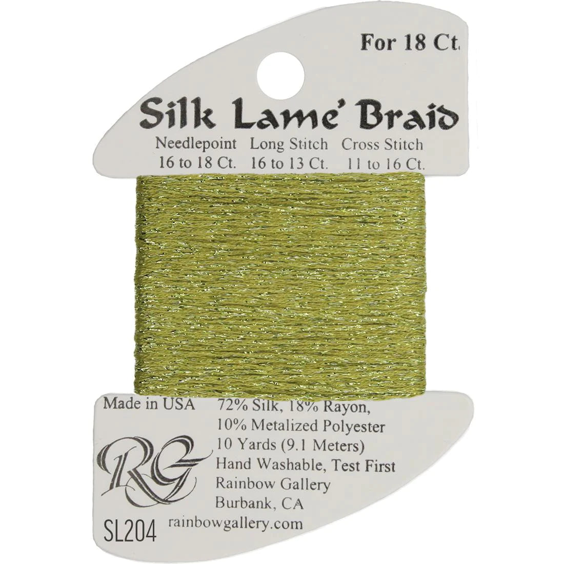 Silk Lame Braid 18 CT (SL200 and up)