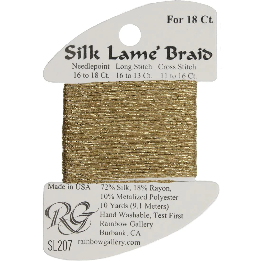 Silk Lame Braid 18 CT (SL200 and up)