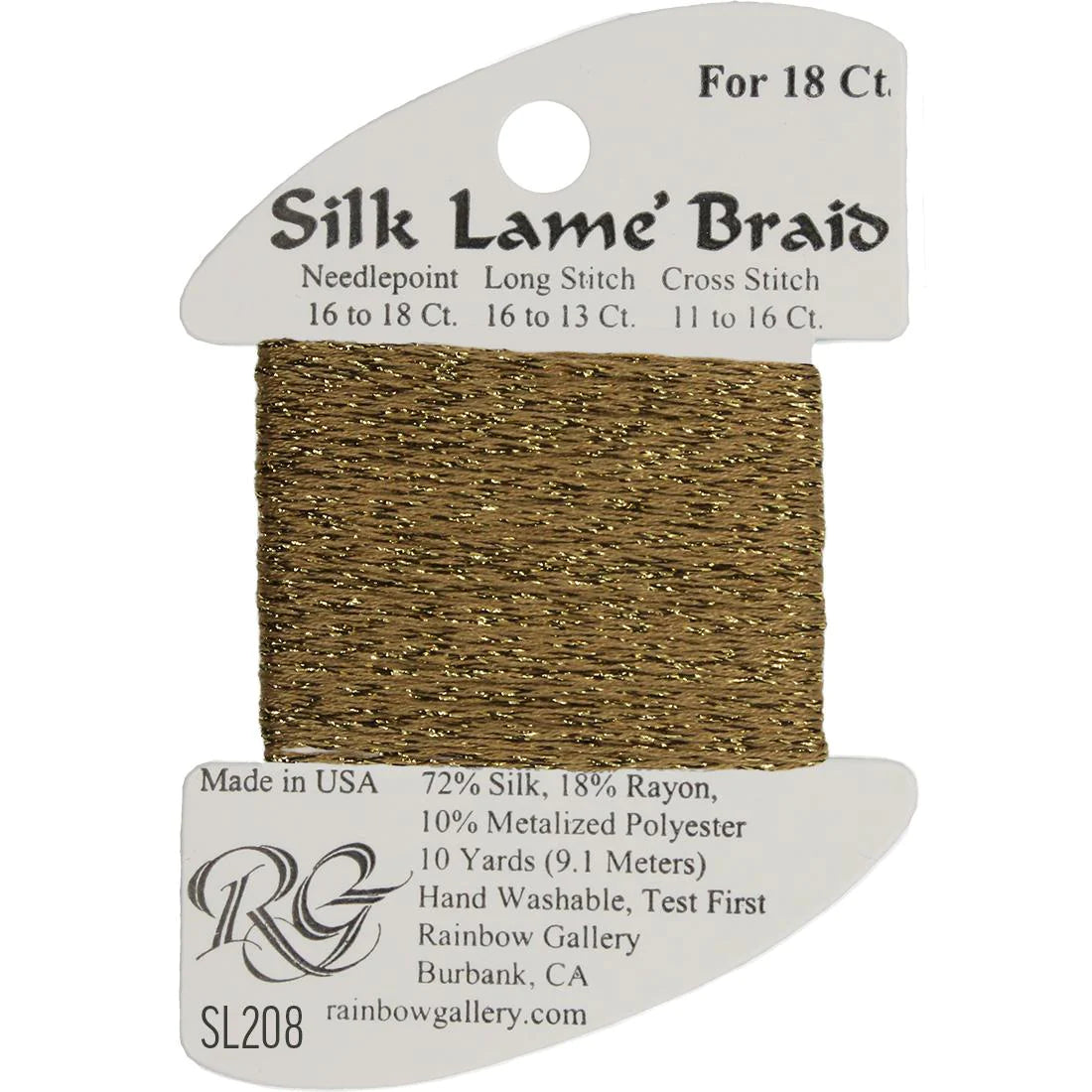 Silk Lame Braid 18 CT (SL200 and up)