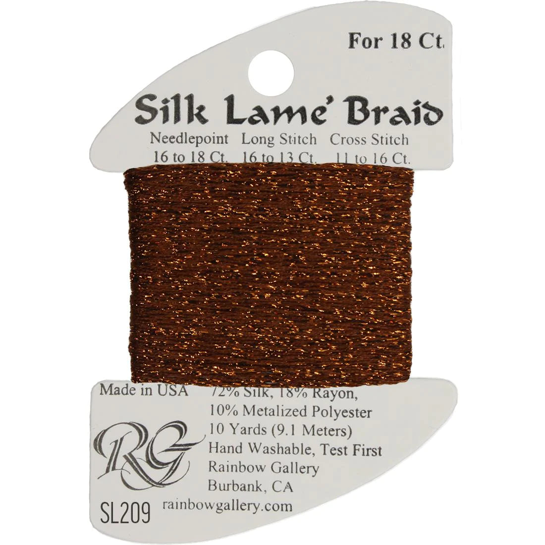 Silk Lame Braid 18 CT (SL200 and up)