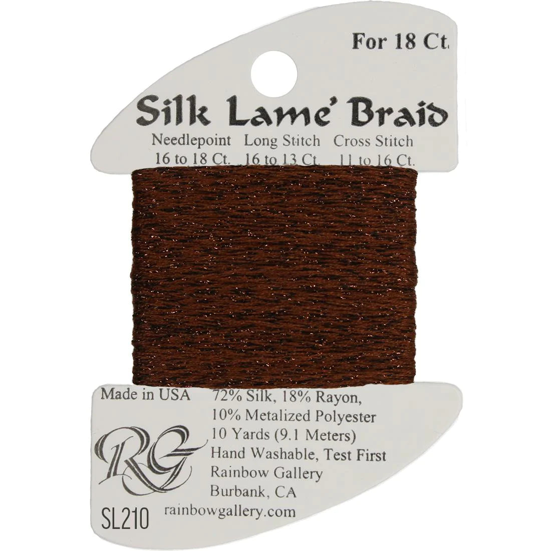 Silk Lame Braid 18 CT (SL200 and up)