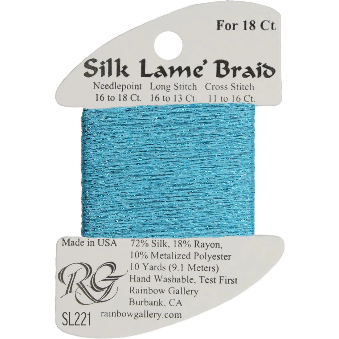 Silk Lame Braid 18 CT (SL200 and up)