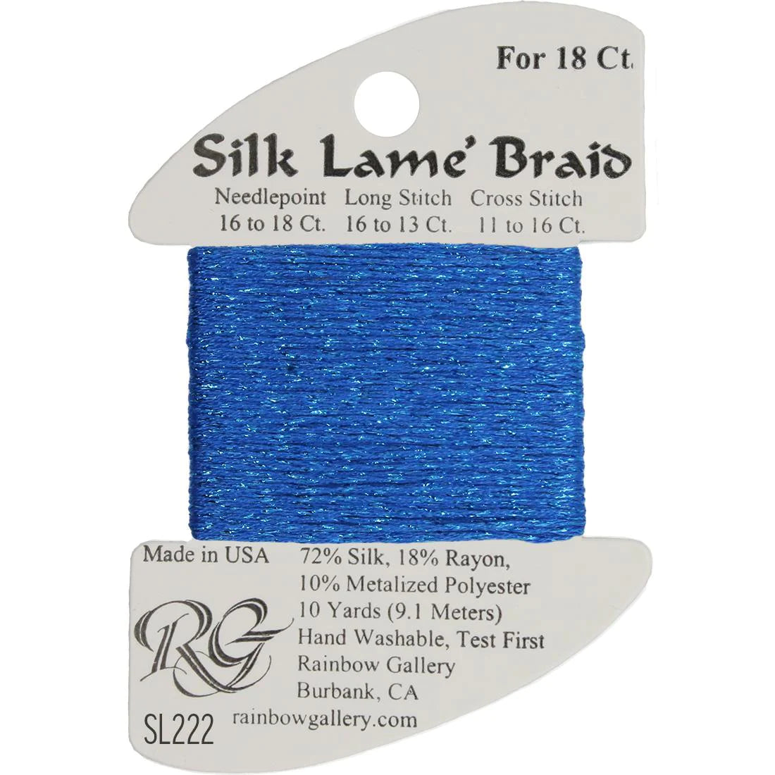 Silk Lame Braid 18 CT (SL200 and up)