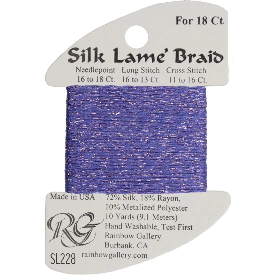 Silk Lame Braid 18 CT (SL200 and up)