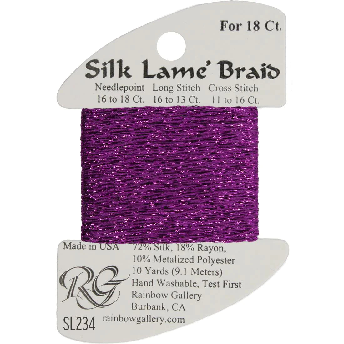 Silk Lame Braid 18 CT (SL200 and up)